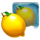 frozen fruit lemon symbol icon