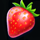 frozen tropics strawberry symbol icon