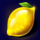 fruit 5 lines lemon symbol icon