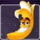 fruit abduction banana symbol icon