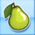 fruit cocktail 2 pear symbol icon