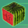 fruit cube watermelon symbol icon