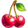 fruit fusion three pots cherry symbol icon