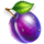 fruit fusion three pots plum symbol icon