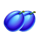 fruit lightning 3x5 plum symbol icon