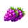 fruit lightning grapes symbol icon