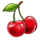 fruit lock 7 red cherries symbol icon