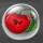 fruit monster christmas cherry symbol icon