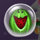fruit monster christmas watermelon symbol icon