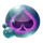 fruit splash purple symbol icon