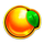 fruit story hold the spin orange symbol icon