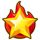 fruit super nova star symbol icon