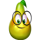 fruit twister pear symbol icon