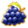 fruitferno 40 purple grapes symbol icon