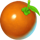 fruits and bombs orange symbol icon