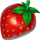 fruits and bombs strawberry symbol icon