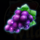 fruits craze on ice blue grapes symbol icon