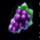 fruits on ice grape symbol icon