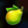 fruity crown pear symbol icon