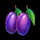 fruity diamonds hold and spin plum symbol icon