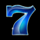 fruity sevens blue seven symbol icon
