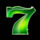fruity sevens green seven symbol icon