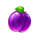 fruity time plum symbol icon