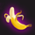 fun fruit banana symbol icon