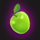 fun fruit greenapple symbol icon