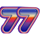 funky disco 77 symbol icon
