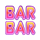 funky disco bar 2 symbol. icon