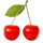 funky disco cherry symbol icon