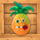 funky fruits farm pineapple symbol icon