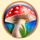 game of luck mushroom symbol icon