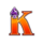 gana volcano patlines k symbol icon