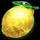 gem fruits lemon symbol icon