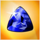 gems n jewels blue gem symbol icon