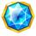 gems of love hold and win blue gem symbol icon