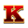 genie jackpots combo frenzy letter k symbol icon