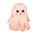 ghost granny ghost red symbol icon