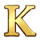gladiator k symbol icon