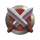 gladiator royal swords symbol icon