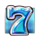 glow burst 7s 7 blue symbol icon