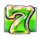 glow burst 7s 7 green symbol icon