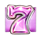 glow burst 7s 7 pink symbol icon