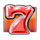 glow burst 7s 7 red symbol icon