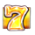 glow burst 7s 7 yellow symbol icon