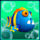 go fish blue symbol icon