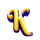 go high fruit k symbol icon