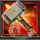 gods of asgard hammer symbol icon